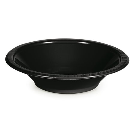 TOUCH OF COLOR Black 12oz Plastic Bowls, 12oz, 240PK 28134051